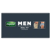 Depend Real Fit Incontinence Underwear Men Medium 8 Pack